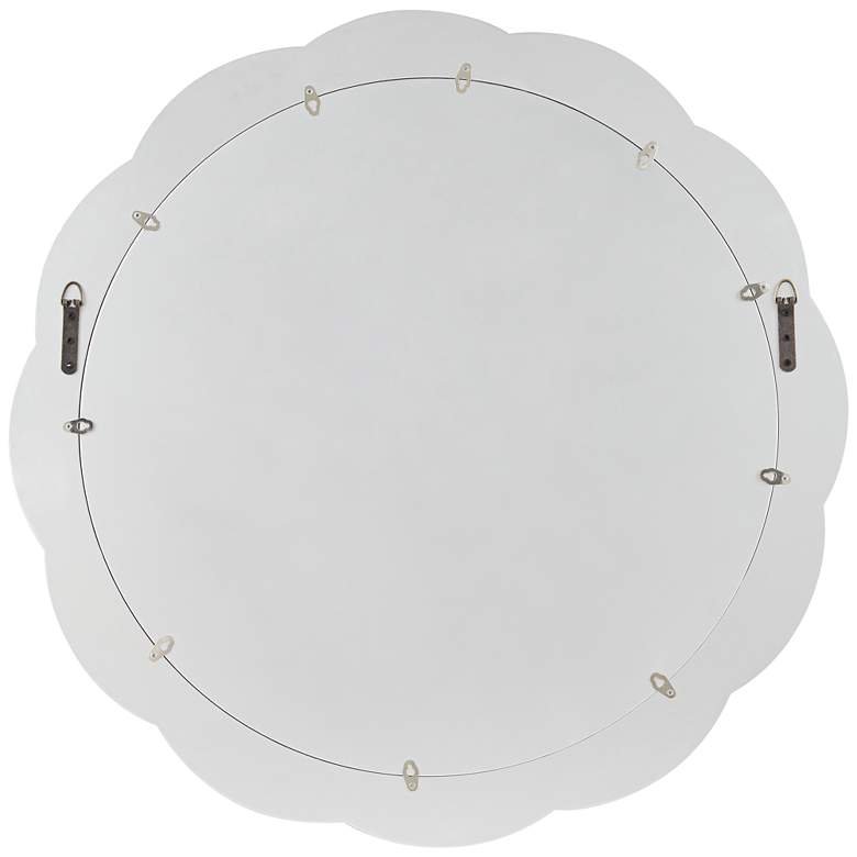 Dalbot Silver 32" Round Framed Wall Mirror