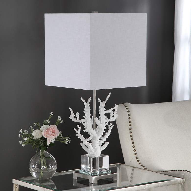 Corallo White Coral Branch Buffet Table Lamp