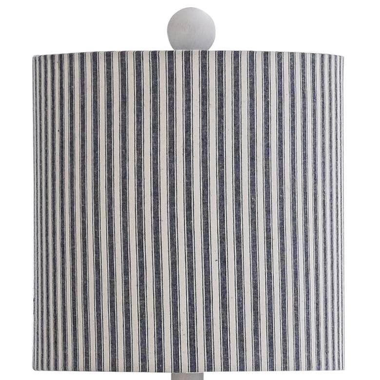 Montauk Navy and White Anchor Accent Table Lamp