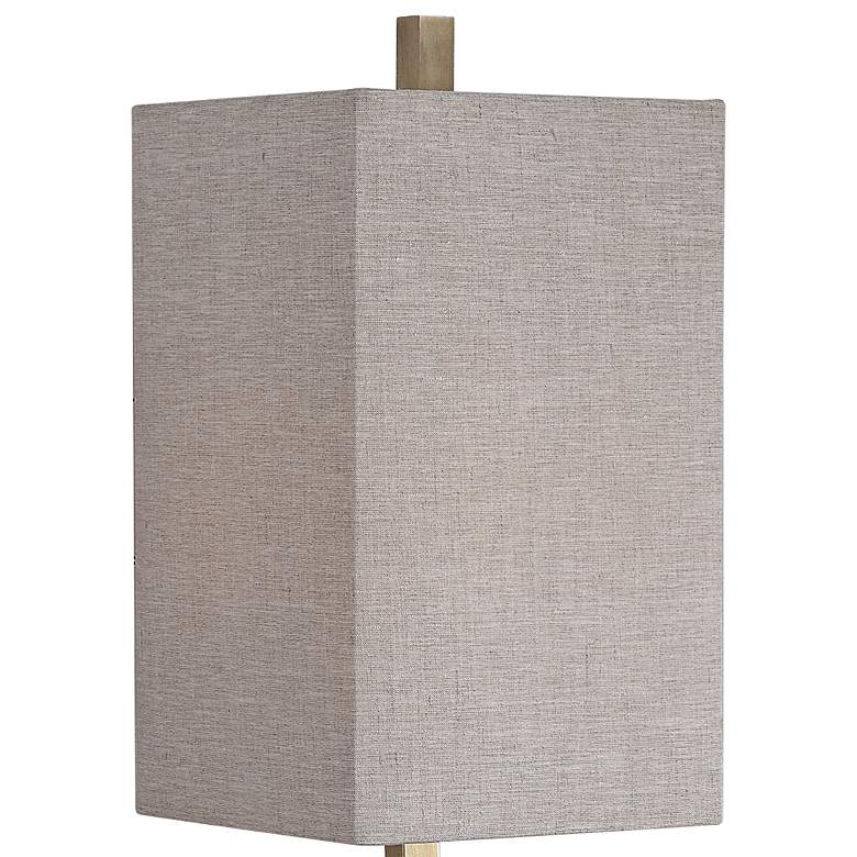 Covey Warm Gray Glaze Ceramic Buffet Table Lamp