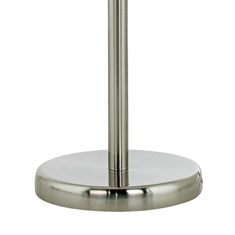 Alexei Brushed Nickel Gooseneck Torchiere Floor Lamp