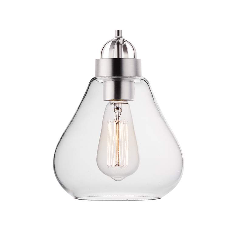 Maxim Dianne 7 1/2" Wide Satin Nickel Mini Pendant