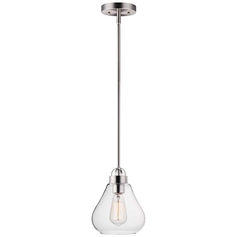 Maxim Dianne 7 1/2" Wide Satin Nickel Mini Pendant