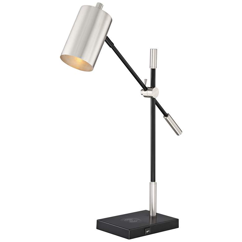 Lite Source Payne Brushed Nickel Balance Arm Desk Lamp