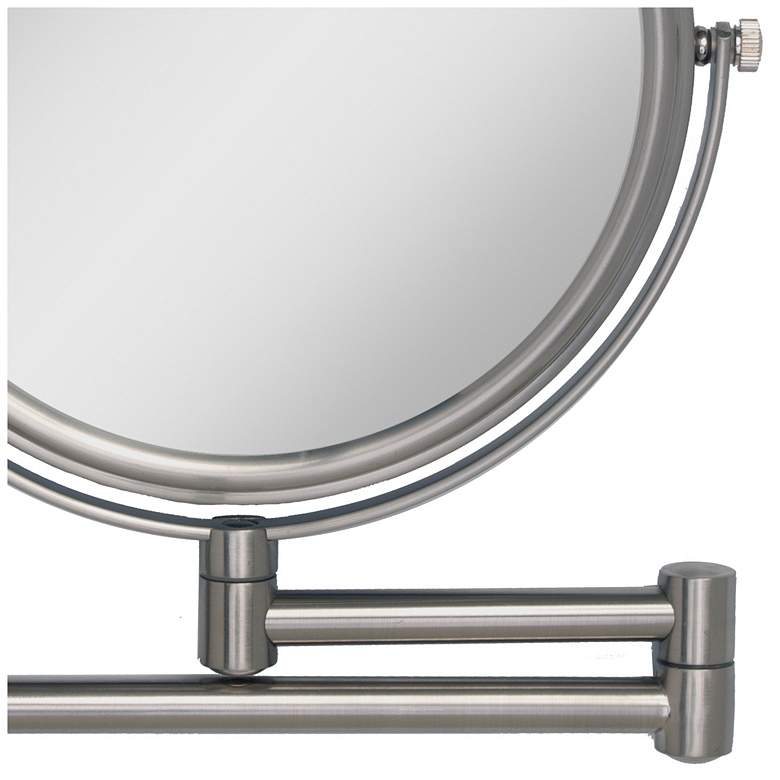 Satin Nickel Wall Mounted Dual-Jointed Mirror