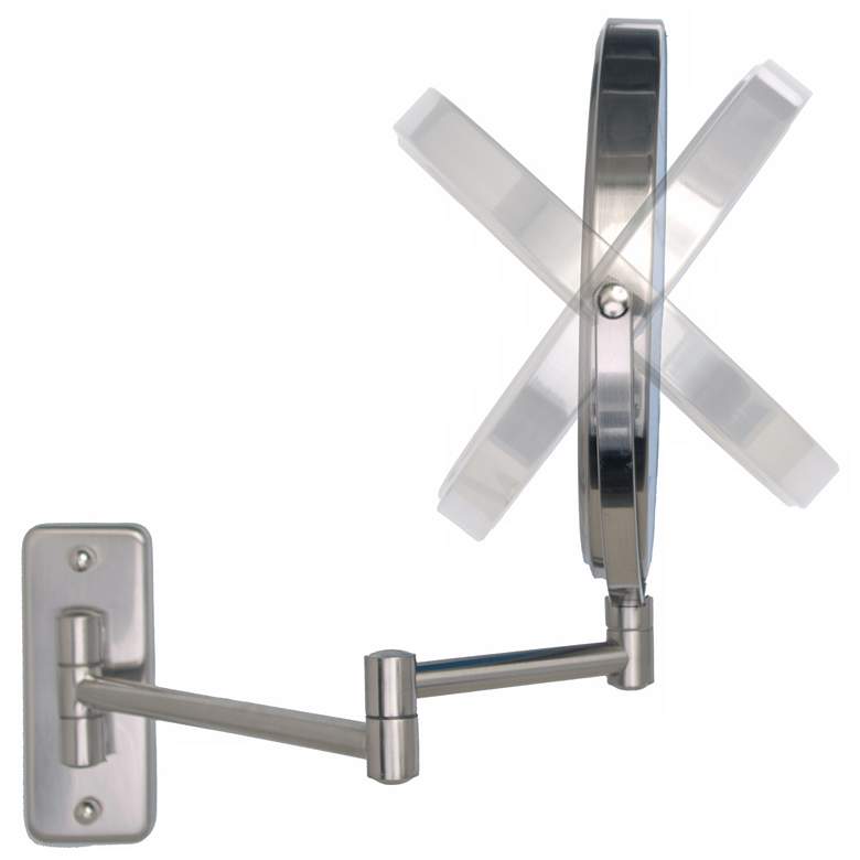 Satin Nickel Wall Mounted Dual-Jointed Mirror