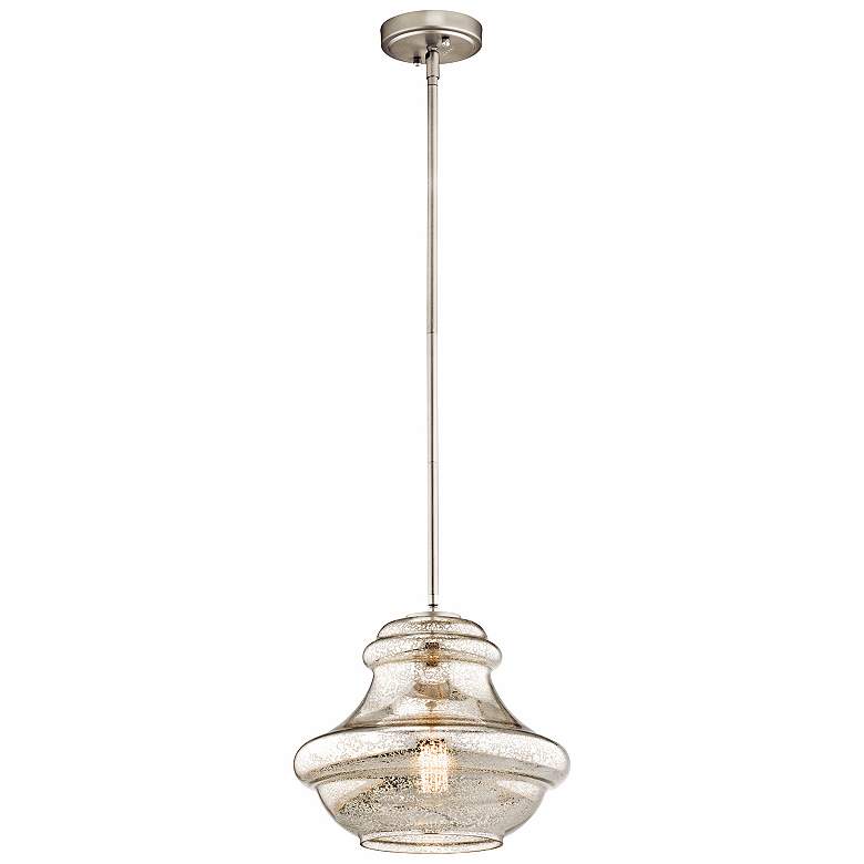 Kichler Everly 12" Wide Brushed Nickel Mini Pendant