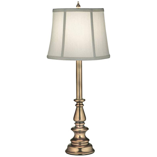 Antique Brass Ivory Shadow Table Lamp