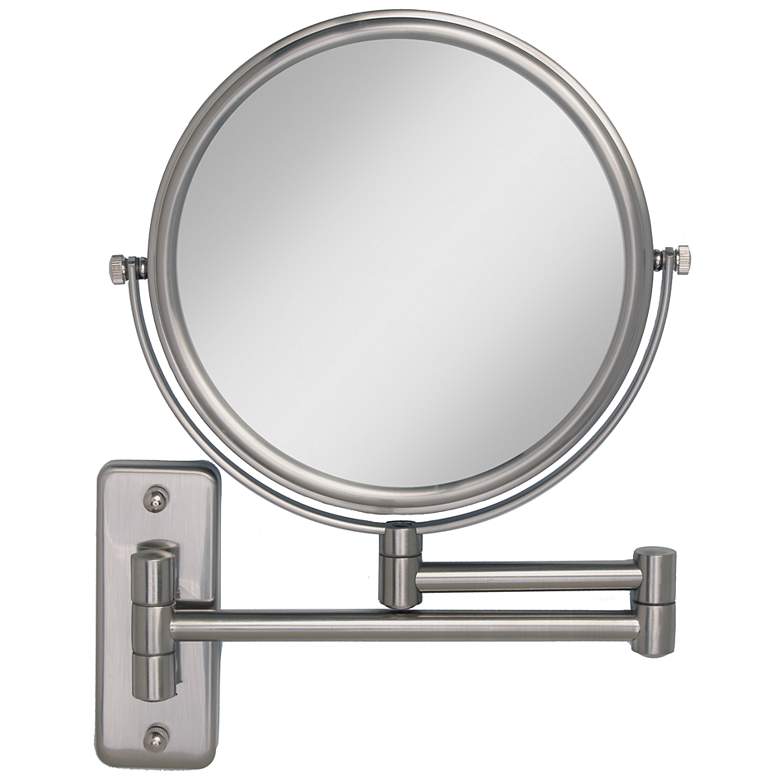 Satin Nickel Wall Mounted Dual-Jointed Mirror