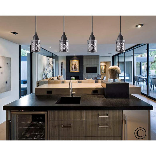 Jezebel Illuminart 3" Wide Sun Pattern Mini Pendant