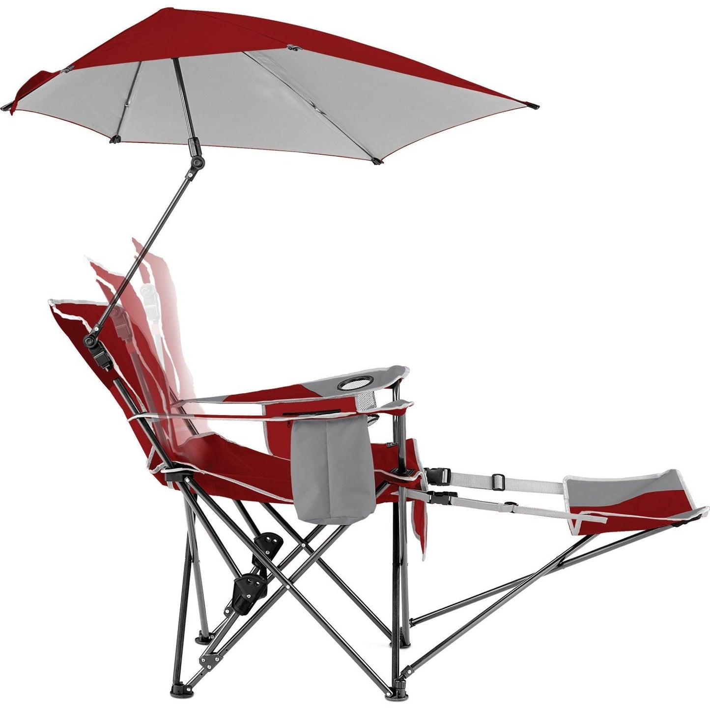 Shade Camp Recliner Chair with Umbrella