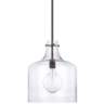 Capital Homeplace 11 3/4"W Matte Black Mini Pendant Light