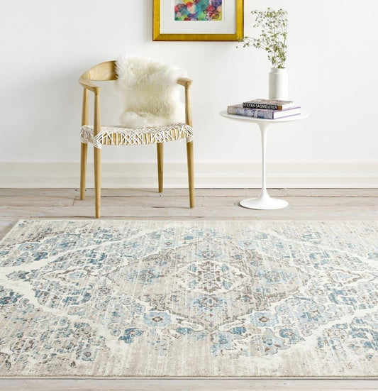 Persian Distressed Ivory Area Rugs