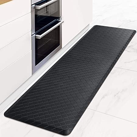 Mattitude Kitchen Mat [2 PCS] Cushioned Anti-Fatigue Non-Skid Waterproof  Rugs Ergonomic Comfort Standing Mat for Kitchen, Floor, Office, Sink