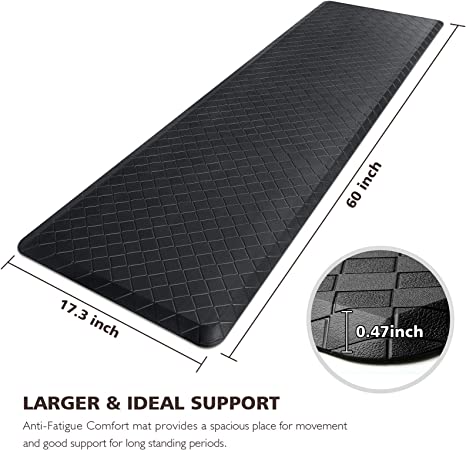 Anti Fatigue Mat - Cushioned 3/4 Inch Comfort Floor Mats for Kitchen, –  AHPOON