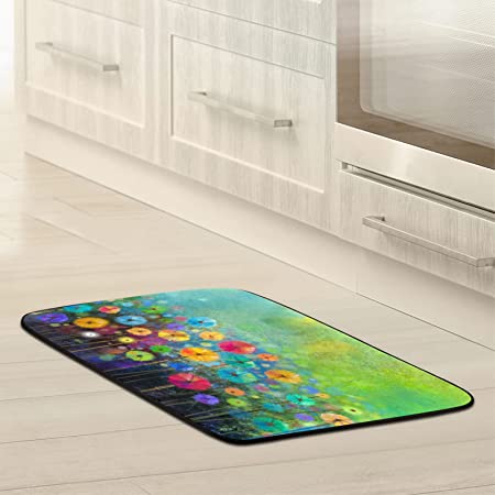 Kitchen Mat Cushioned Anti Fatigue Floor Rug Home Living Room