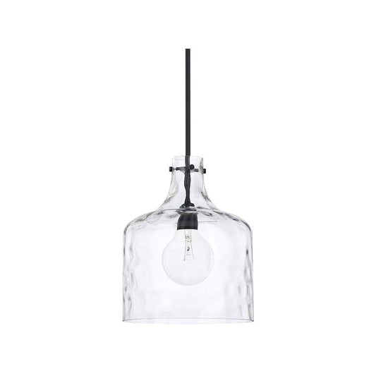 Capital Homeplace 11 3/4"W Matte Black Mini Pendant Light