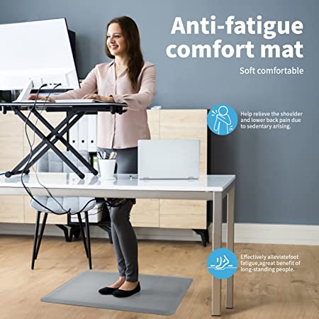 Sky Solutions Anti Fatigue Floor Mat - 3/4 Thick Cushioned Kitchen Rug,  Standing Desk Mat - Comfort at Home, Office, Garage - Non Slip, Durable and