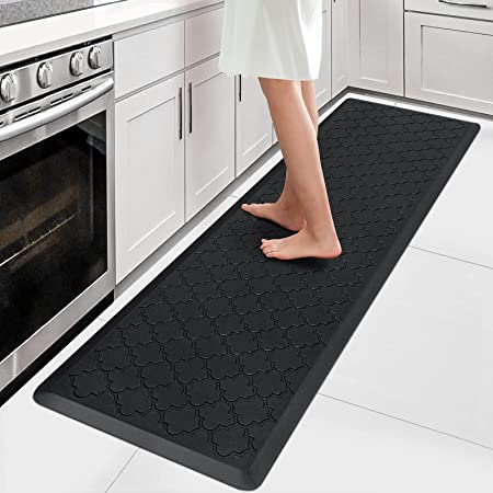 HappyTrends Floor Mat Cushioned Anti-Fatigue ,17.3x28,Thick Waterproof  Non-Slip Mats and Rugs Heavy Duty Ergonomic Comfort Rug for