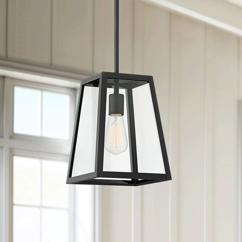 Arrington 8" Wide Mystic Black Finish Mini Pendant Light
