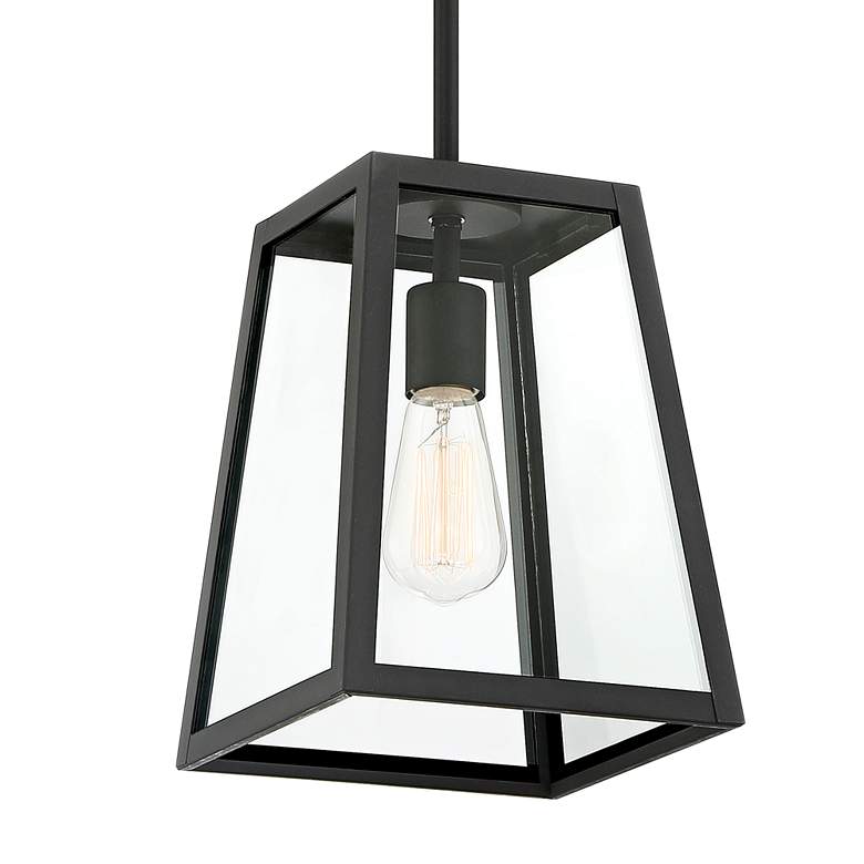 Arrington 8" Wide Mystic Black Finish Mini Pendant Light
