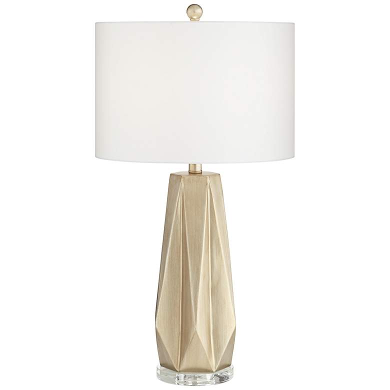 Euro Bravo Champagne Geometric Table Lamp