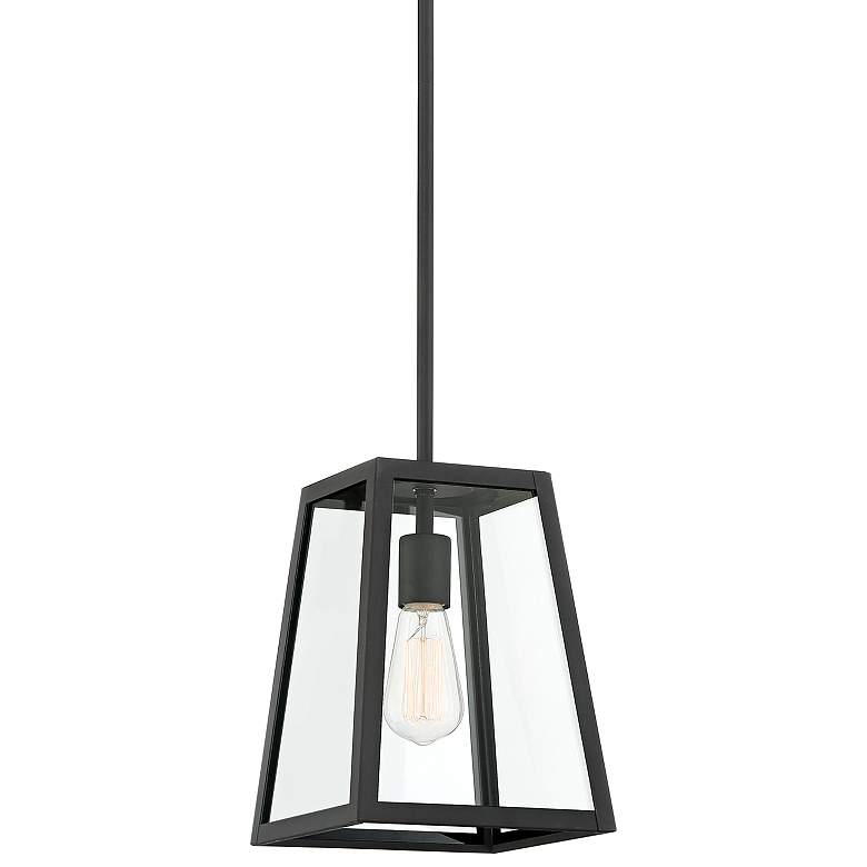 Arrington 8" Wide Mystic Black Finish Mini Pendant Light