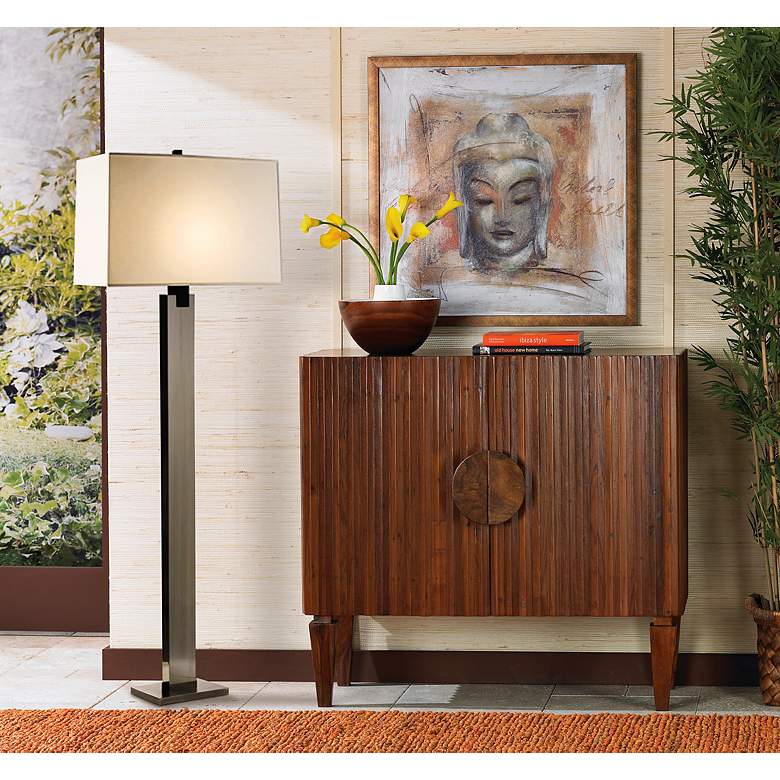 Sonneman Monolith Floor Lamp Black Nickel