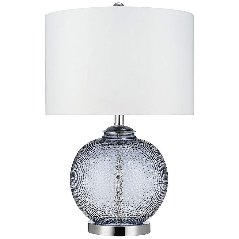 Smoke Gray LED Gourd Accent Table Lamp