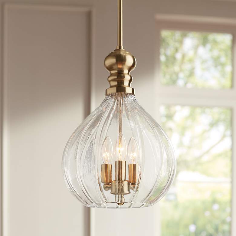 Houten 11 1/2" Wide 3-Light Cluster Mini Pendant