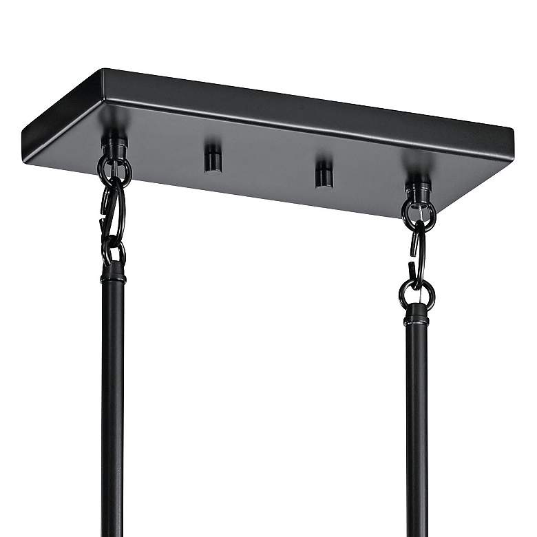 Valserrano 31" Wide Black Kitchen Island Light Chandelier