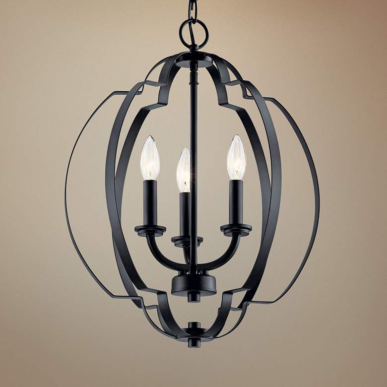 Kichler Voleta 16 1/2"W Brushed 3-Light Foyer Pendant