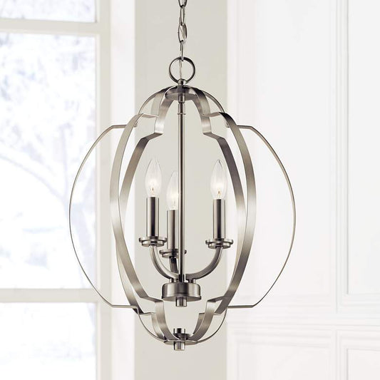 Kichler Voleta 16 1/2"W Brushed 3-Light Foyer Pendant