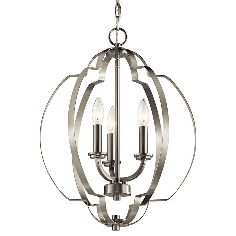 Kichler Voleta 16 1/2"W Brushed 3-Light Foyer Pendant