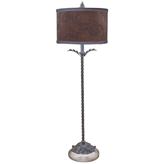 Acanthus Antique Style Twisted Table Lamp