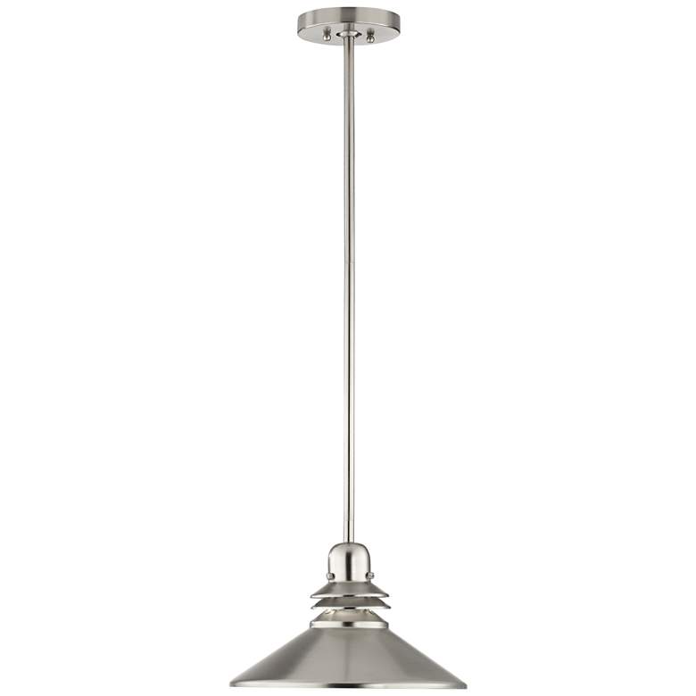 Kichler Grenoble 11"W Brushed Nickel 1-Light Mini Pendant