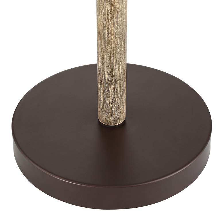 Plymouth Bronze Mica Shade Torchiere Floor Lamp
