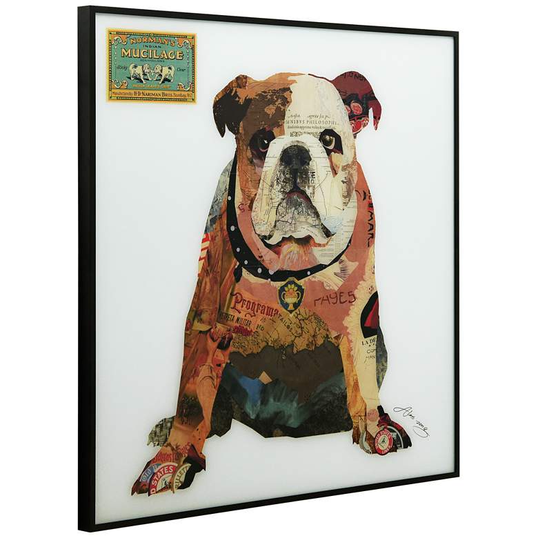 Men's Best Bully 24" Square Reverse Printed Glass Wall Art