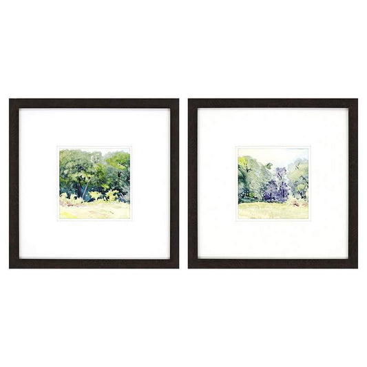 Petite Bella 18" Square 2-Piece Framed Giclee Wall Art Set