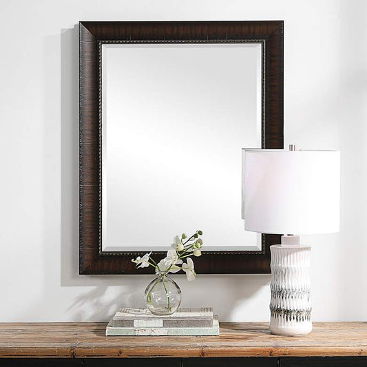 Wythe Woodtones 27 1/2" x 33 1/2" Rectangular Wall Mirror