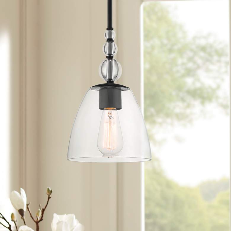 Possini Euro Brindisi 8" Wide Semi Gloss Mini Pendant