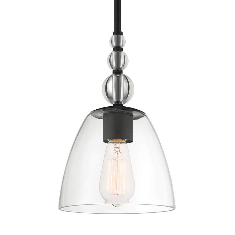 Possini Euro Brindisi 8" Wide Semi Gloss Mini Pendant