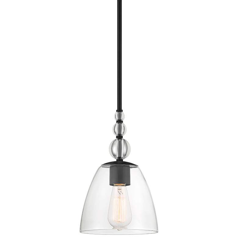 Possini Euro Brindisi 8" Wide Semi Gloss Mini Pendant