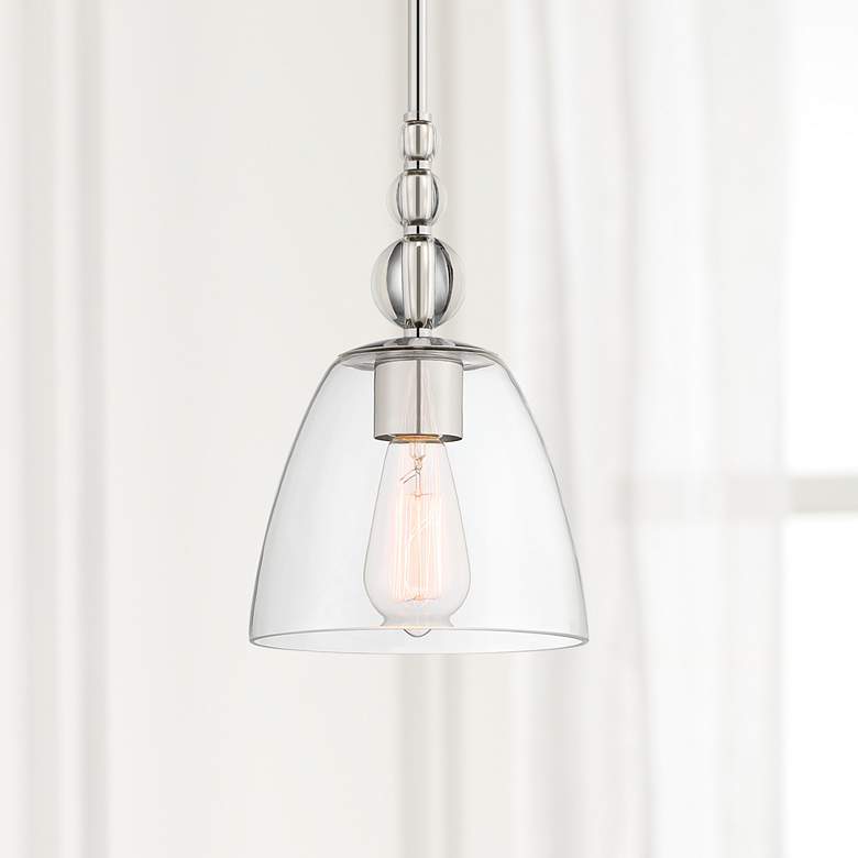 Possini Euro Brindisi 8" Wide Semi Gloss Mini Pendant