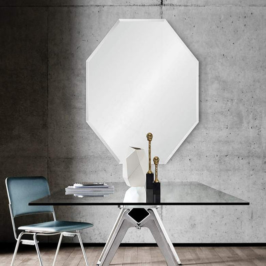 Millaray Frameless 22" x 28" Octagonal Wall Mirror