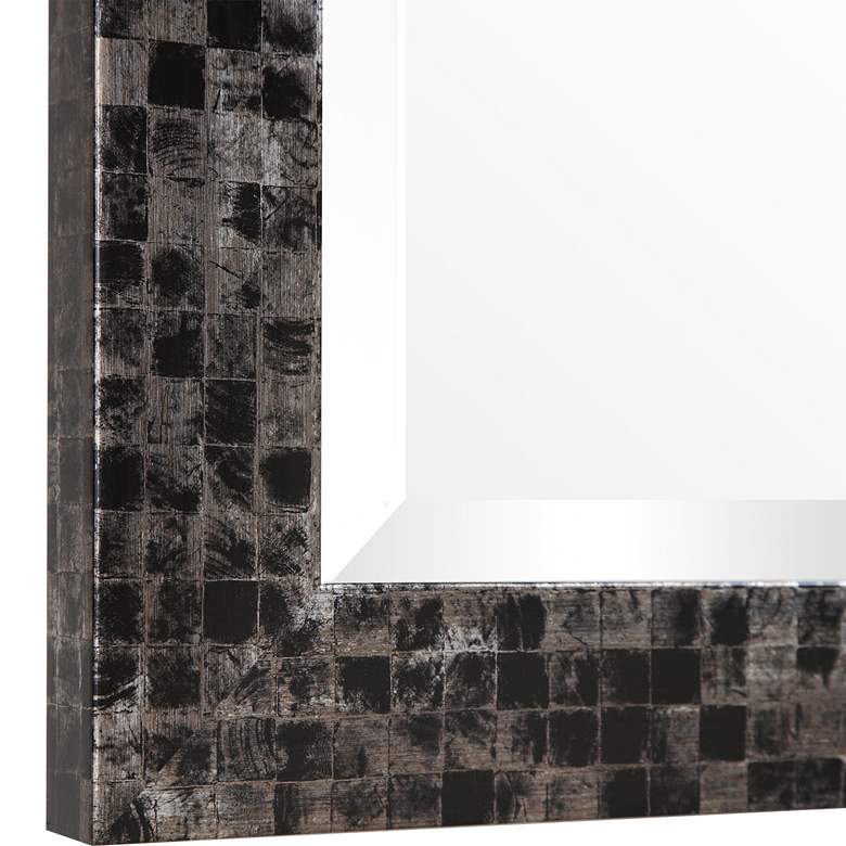 Graphique Black w/ Gray 23 3/4" x 35 3/4" Vanity Wall Mirror