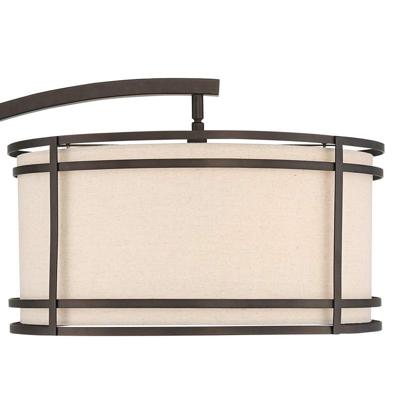 Gentry Oil-Rubbed Bronze 2-Light Downbridge Arc Floor Lamp