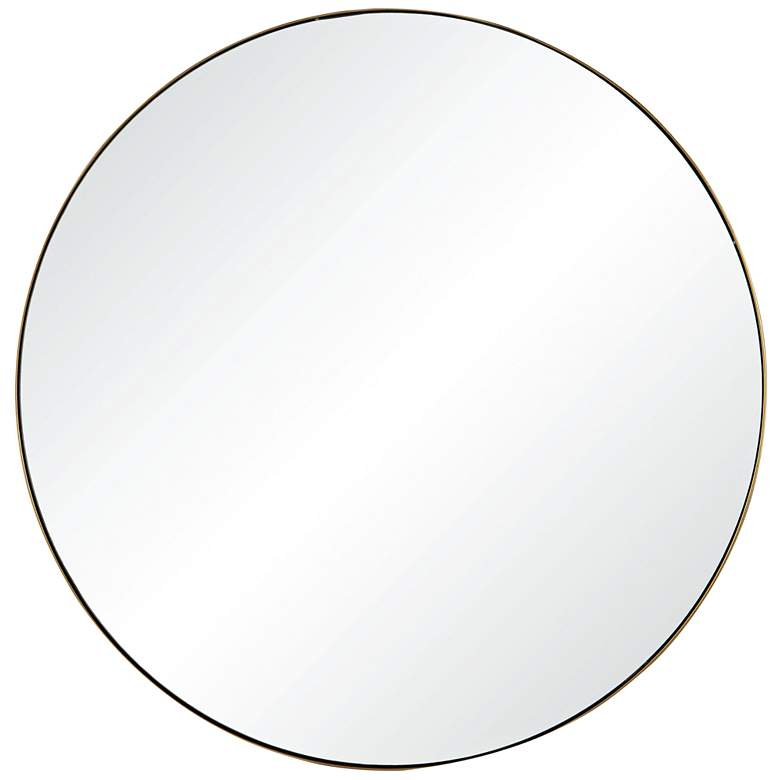 Yoka Silver and Gold Painted 24" Round Wall Mirror