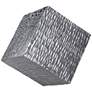 Uttermost Jessamine 8" Square Silver 3-Dimensional Wall Cube