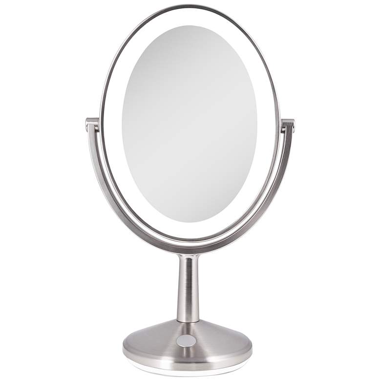 Huntington Satin Nickel LED USB Rechargeable Vanity Mirror